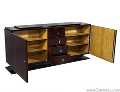 French Hand-Polished Rosewood Art Deco Buffet