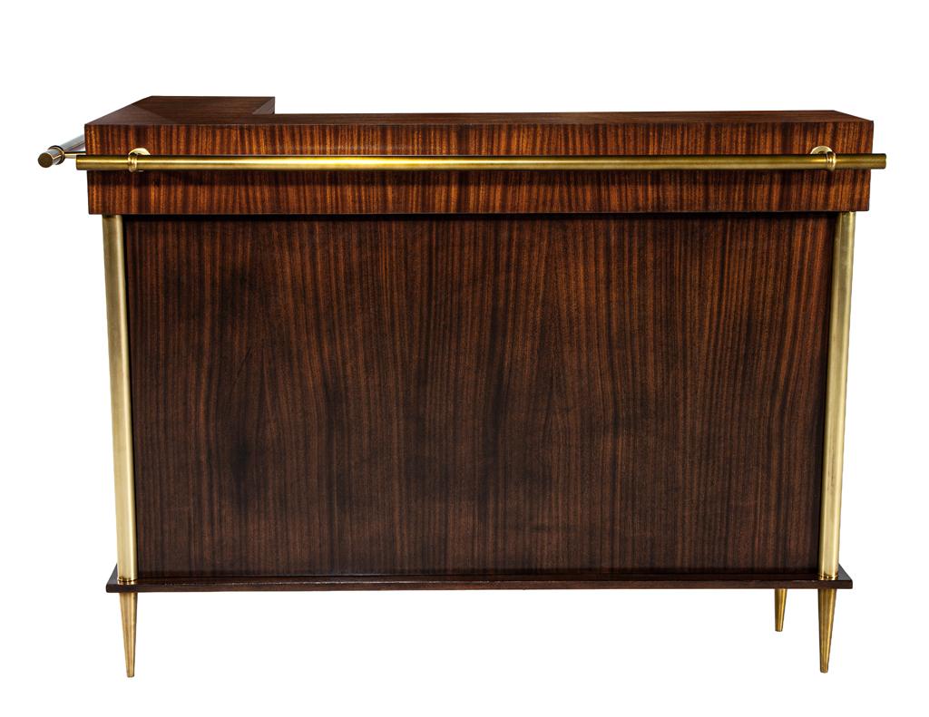 French Exceptional Art Deco Bar Cabinet by Jules Leleu, Circa 1940's, France