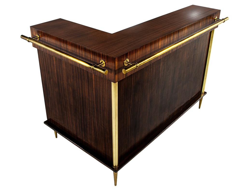 Exceptional Art Deco Bar Cabinet by Jules Leleu, Circa 1940's, France In Good Condition In North York, ON