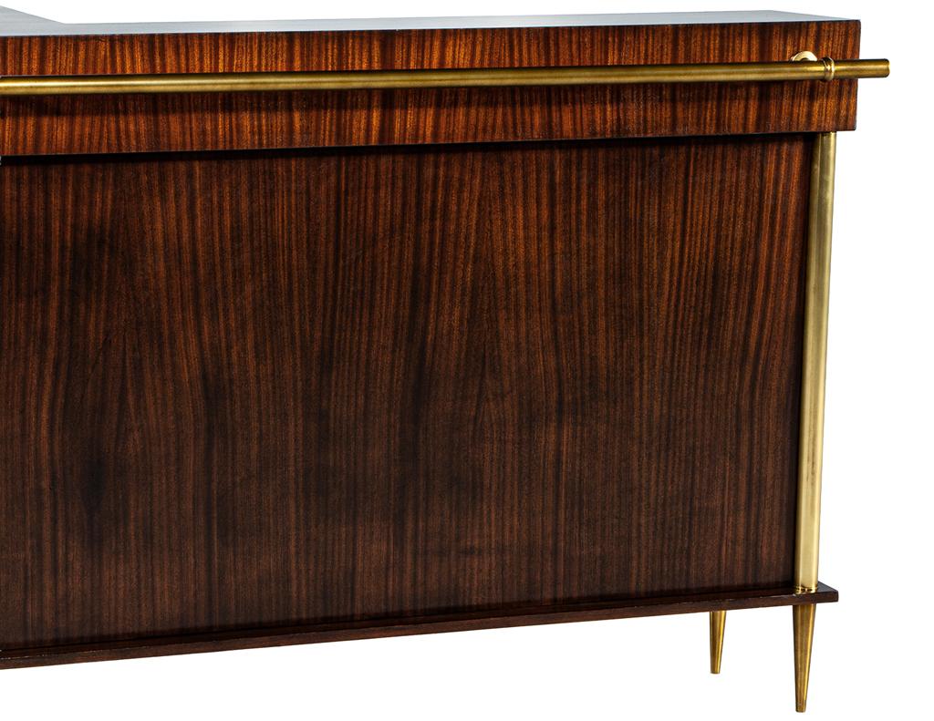 Mid-20th Century Exceptional Art Deco Bar Cabinet by Jules Leleu, Circa 1940's, France