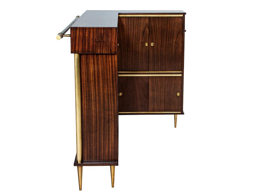 Exceptional Art Deco Bar Cabinet by Jules Leleu, Circa 1940's, France 6