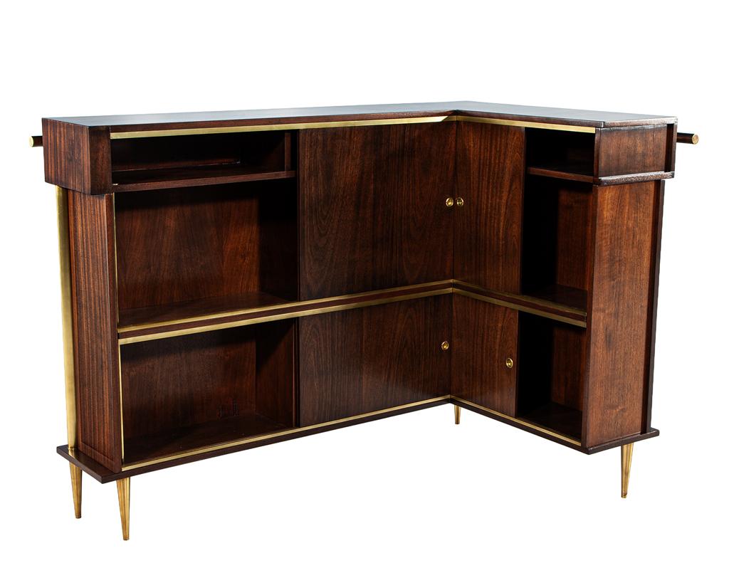 Exceptional Art Deco Bar Cabinet by Jules Leleu, Circa 1940's, France 5