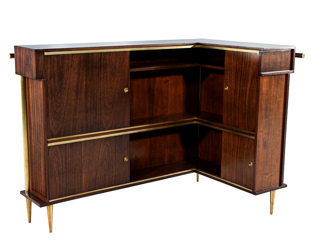 Exceptional Art Deco Bar Cabinet by Jules Leleu, Circa 1940's, France 4