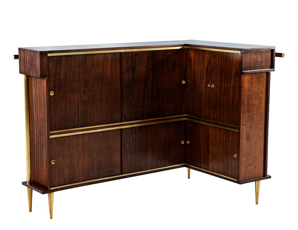 Exceptional Art Deco Bar Cabinet by Jules Leleu, Circa 1940's, France 3