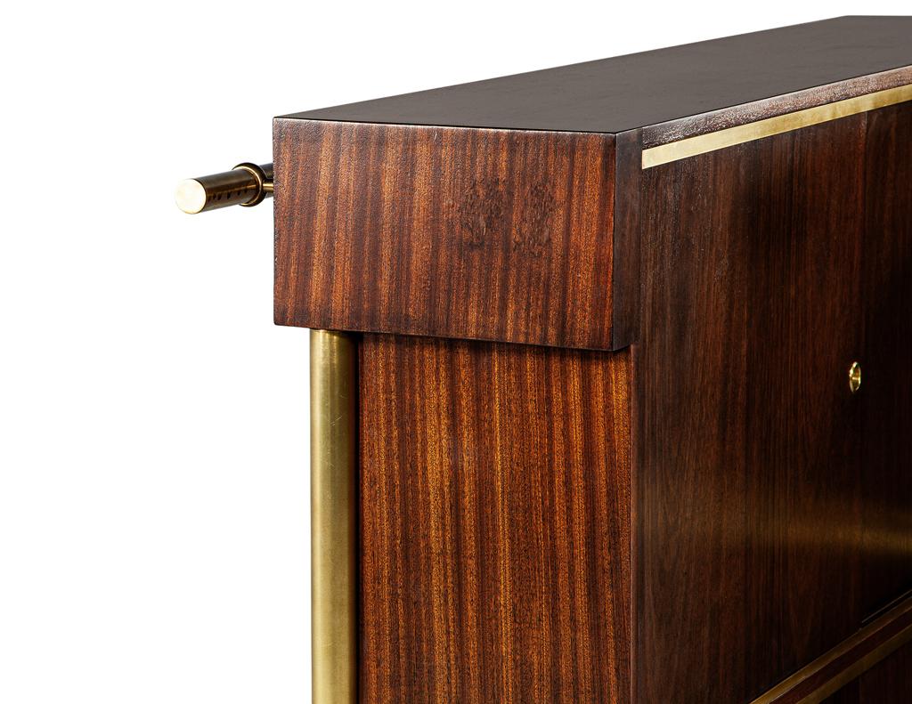 Exceptional Art Deco Bar Cabinet by Jules Leleu, Circa 1940's, France 7