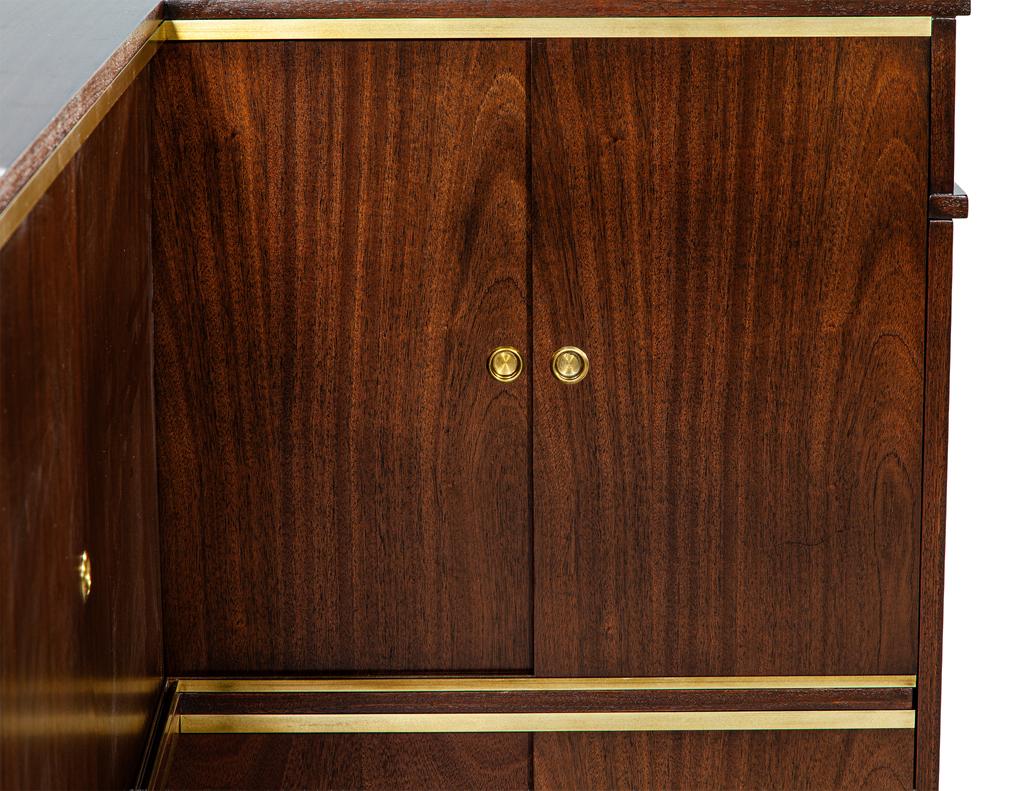 Exceptional Art Deco Bar Cabinet by Jules Leleu, Circa 1940's, France 9