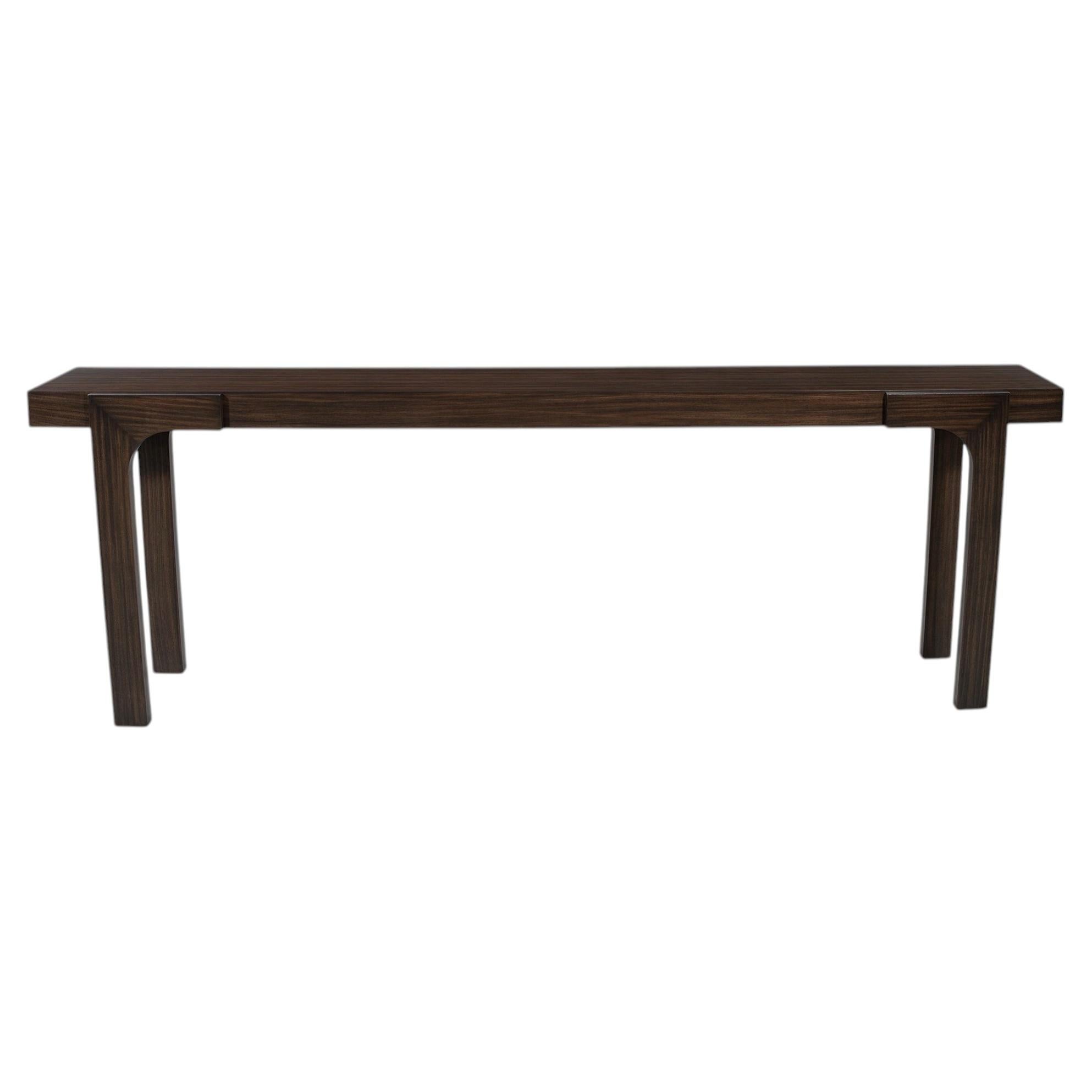 Modern Walnut Console Table