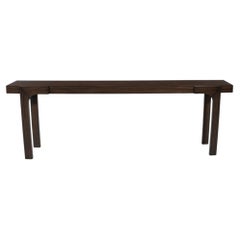 Modern Walnut Console Table