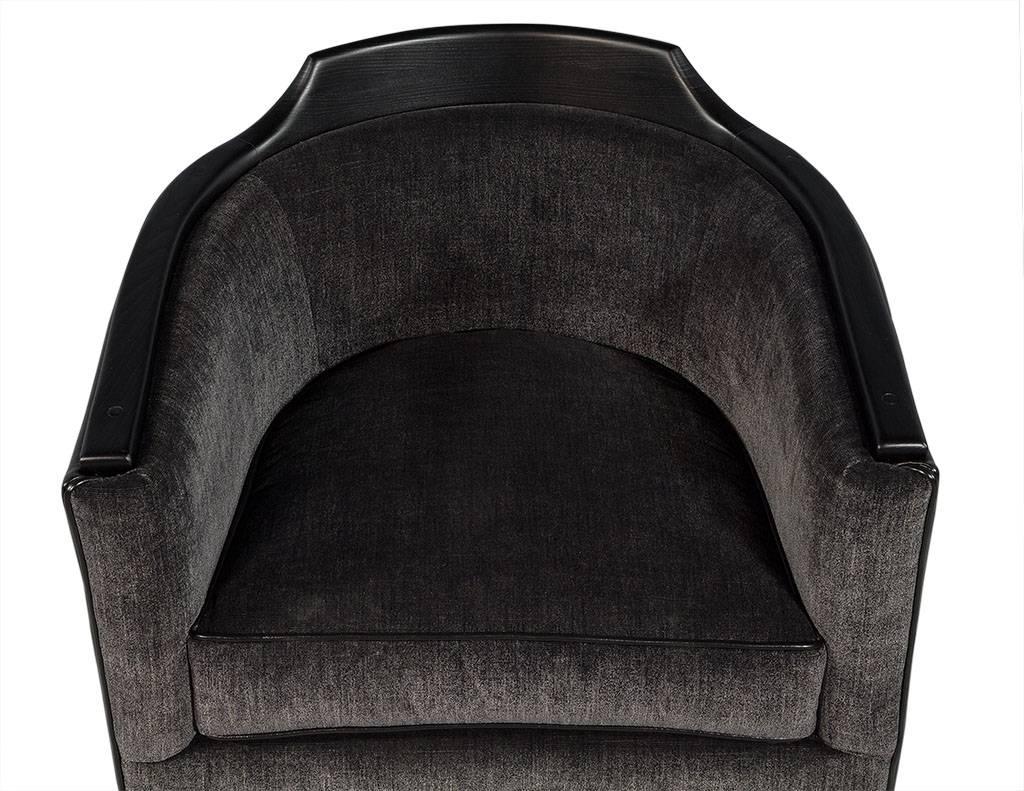 Mid-Century Modern Swivel Tub Chair 1