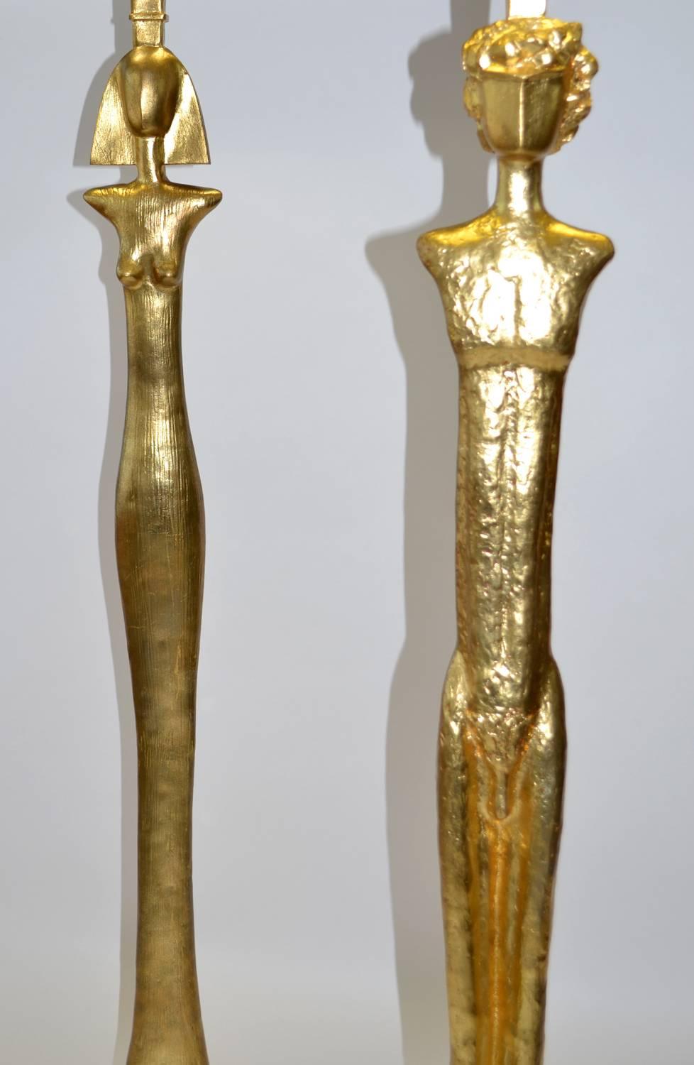 Pair of Figural Floor Lamps after Giacometti 3