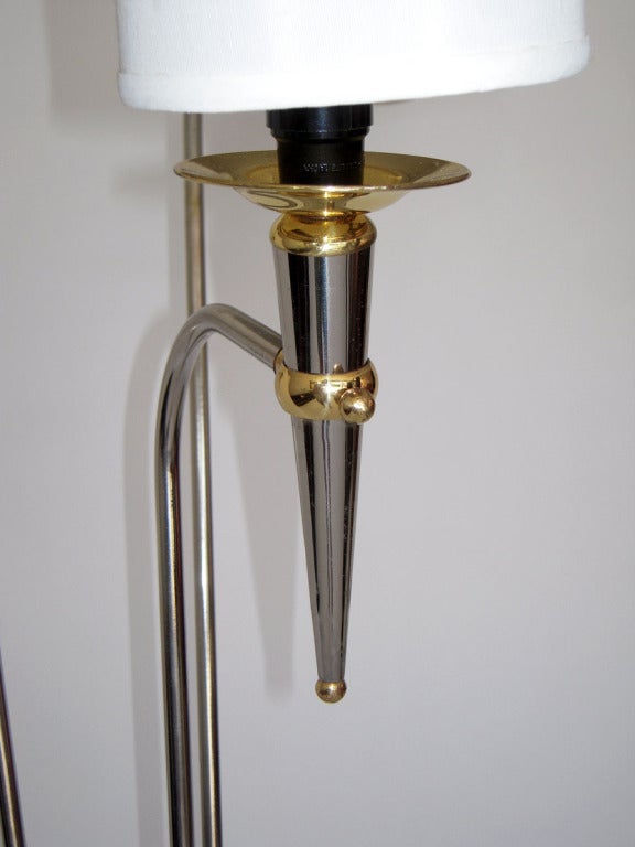 Three-Arm Floor Lamp Fabulous French Design In Good Condition In Fort Lauderdale, FL