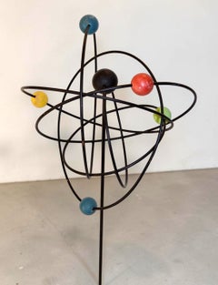 Mid-Century Modern Atomic / Solar System Kinetic Floor Sculpture 1960s