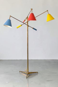 Angelo Lelii for Arredoluce 'Triennale' Model 12128 Floor Lamp, c. 1955 Italy