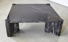 Tavolino Jumbo di Gae Aulenti per Knoll in marmo nero 1960s