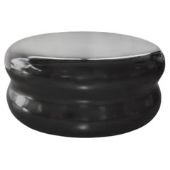 Tavolino "Pulpe" originale di Christian Liaigre, in bronzo massiccio, patina nera, 2002