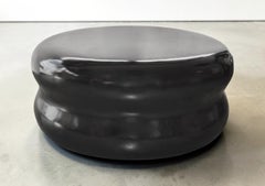 Tavolino "Pulpe" originale di Christian Liaigre, in bronzo massiccio, patina nera, 2002