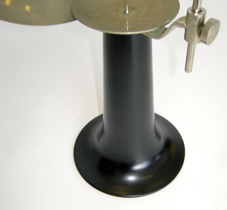 Parabolic Magnifier Medical Lamp Candle Sconce In Good Condition In Ft Lauderdale, FL