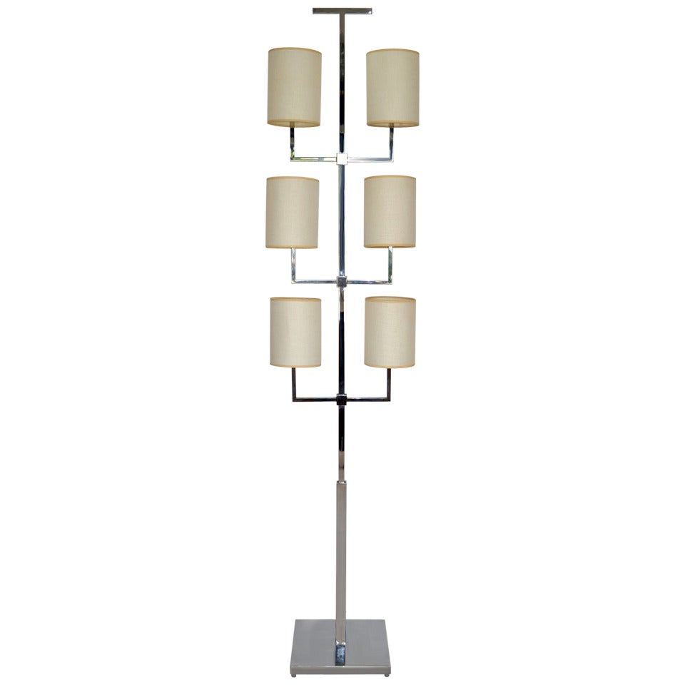 Rare Floor Lamp by Tommi Parzinger For Sale