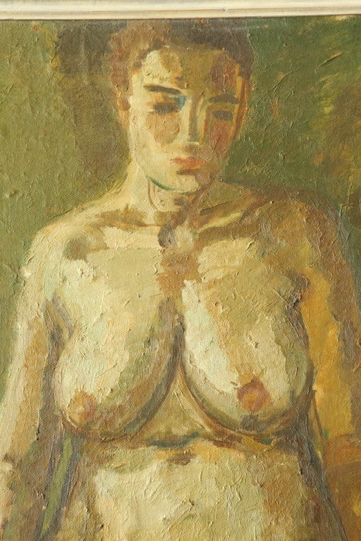 Mid-20th Century Large Nude Study by Bernth Nielsen, Denmark, 1935