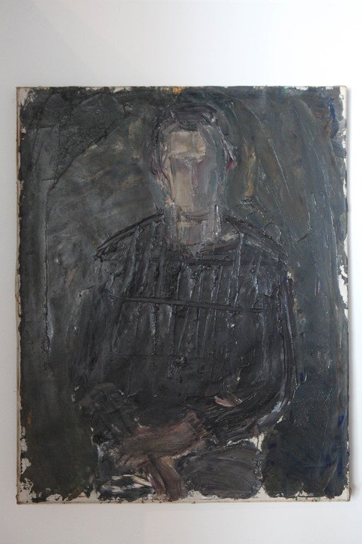 Danish 'Portrait of Michael' Oil on Canvas, Denmark, Dated 1939-1940