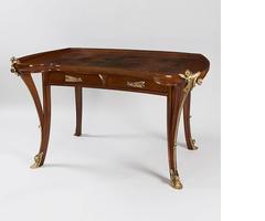 Bureau et fauteuil Art Nouveau français Aux Nenuphars