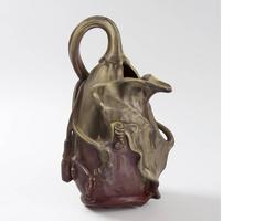 Jarrón de cerámica Art Nouveau francés de Louis Majorelle; Keller & Guerin