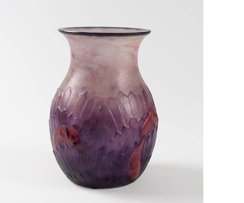 Vase en pâte de verre 