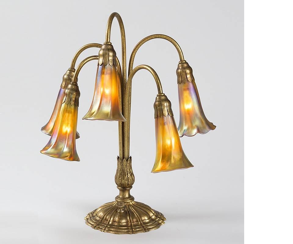 Art Nouveau Pair of Tiffany Studios New York 