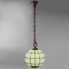 Tiffany Studios New York "Hanging Globe" Chandelier