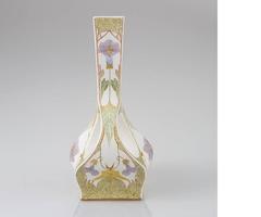 Dutch Jugendstil Porcelain Vase by Samuel Schellink for Rozenburg