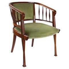 Pair of French Art Nouveau Armchairs by Louis Majorelle