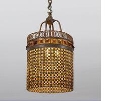 Tiffany Studios New York "Chainmail" Chandelier