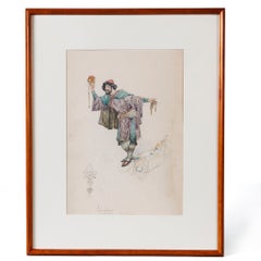 Conjunto de nueve acuarelas de Alphonse Mucha tituladas «La Princess Lontaine»