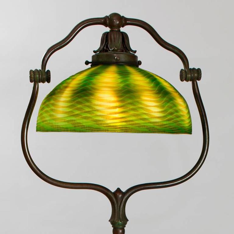 Tiffany Studios Favrille "Harp" Floor Lamp For Sale at 1stdibs
