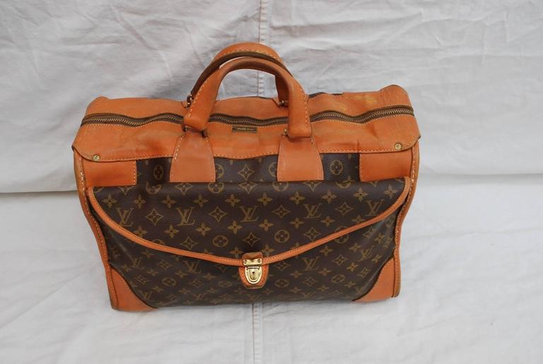 1960s Louis Vuitton Monogram Travel Bag Special Made for Saks Fifth Avenue For Sale at 1stdibs