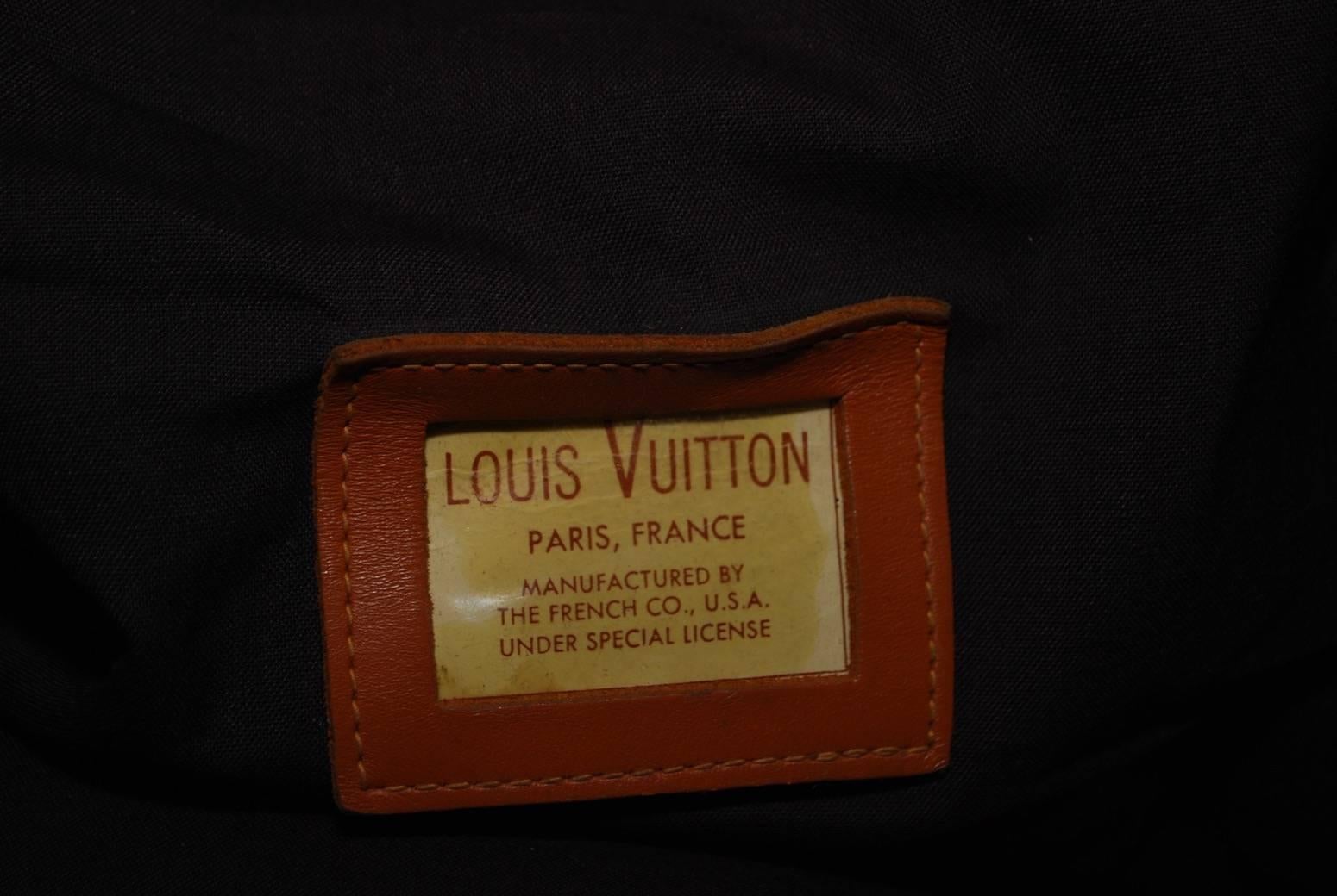 Mid-20th Century 1960s Louis Vuitton Monogram Travel Bag Special Made for Saks Fifth Avenue