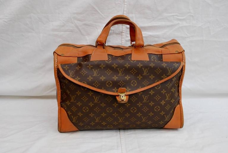 Vintage Louis Vuitton Large Monogram Garment Travel Bag for Saks Fifth Ave  For Sale at 1stDibs