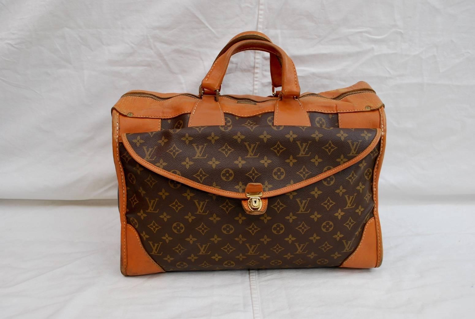 1960s Louis Vuitton Monogram Travel Bag Special Made for Saks Fifth Avenue 2