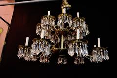 Rare Set of Nine Large Crystal Chandelier by Chapman price for one( 5 are sold