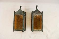 Pair of Copper Outdoor Sconces