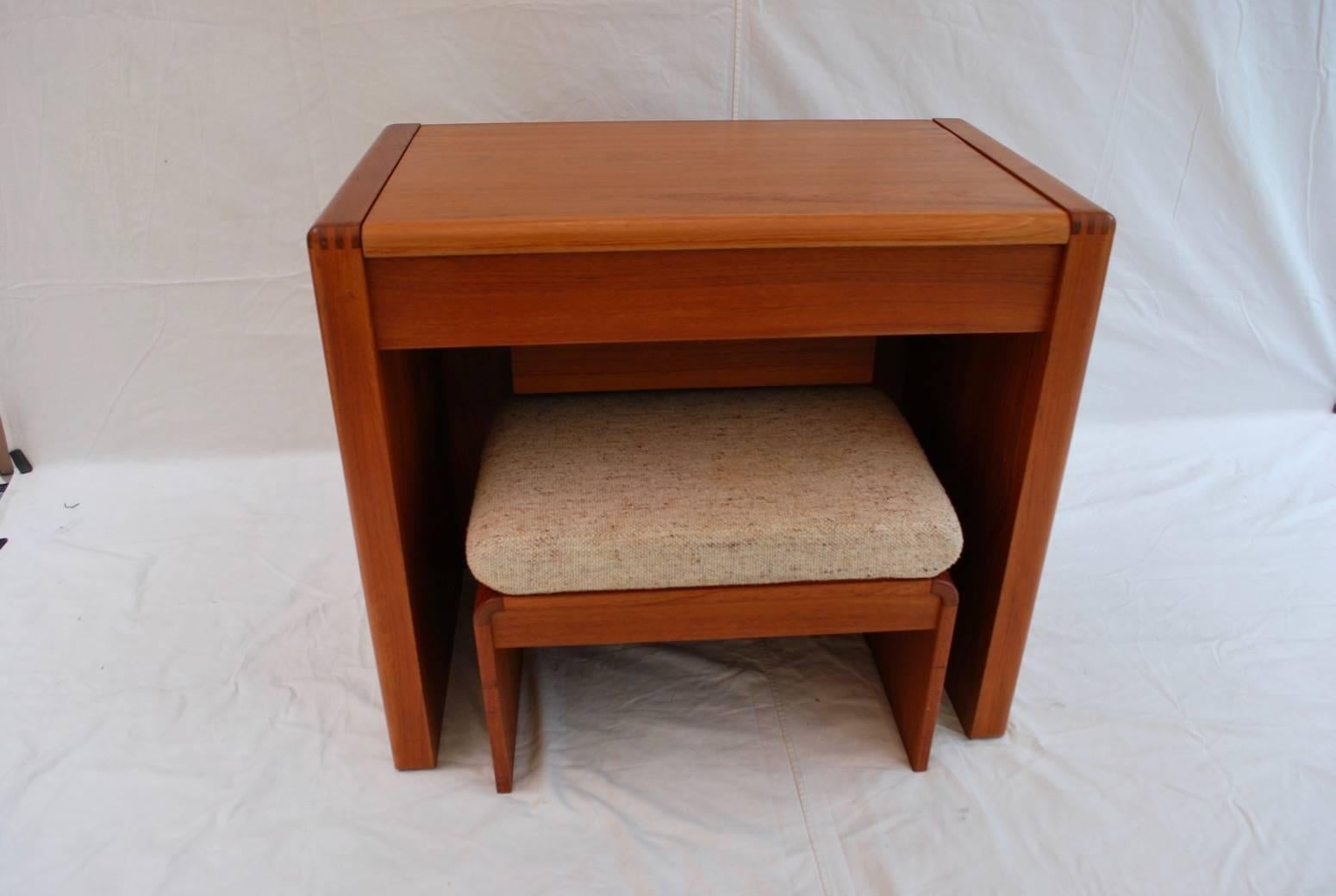 Mid-Century Modern Elegant Mid-Century Vanity or Dresser from Denmark For Sale