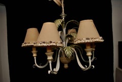 Elegant and Tropical 1950s Italian Chandelier