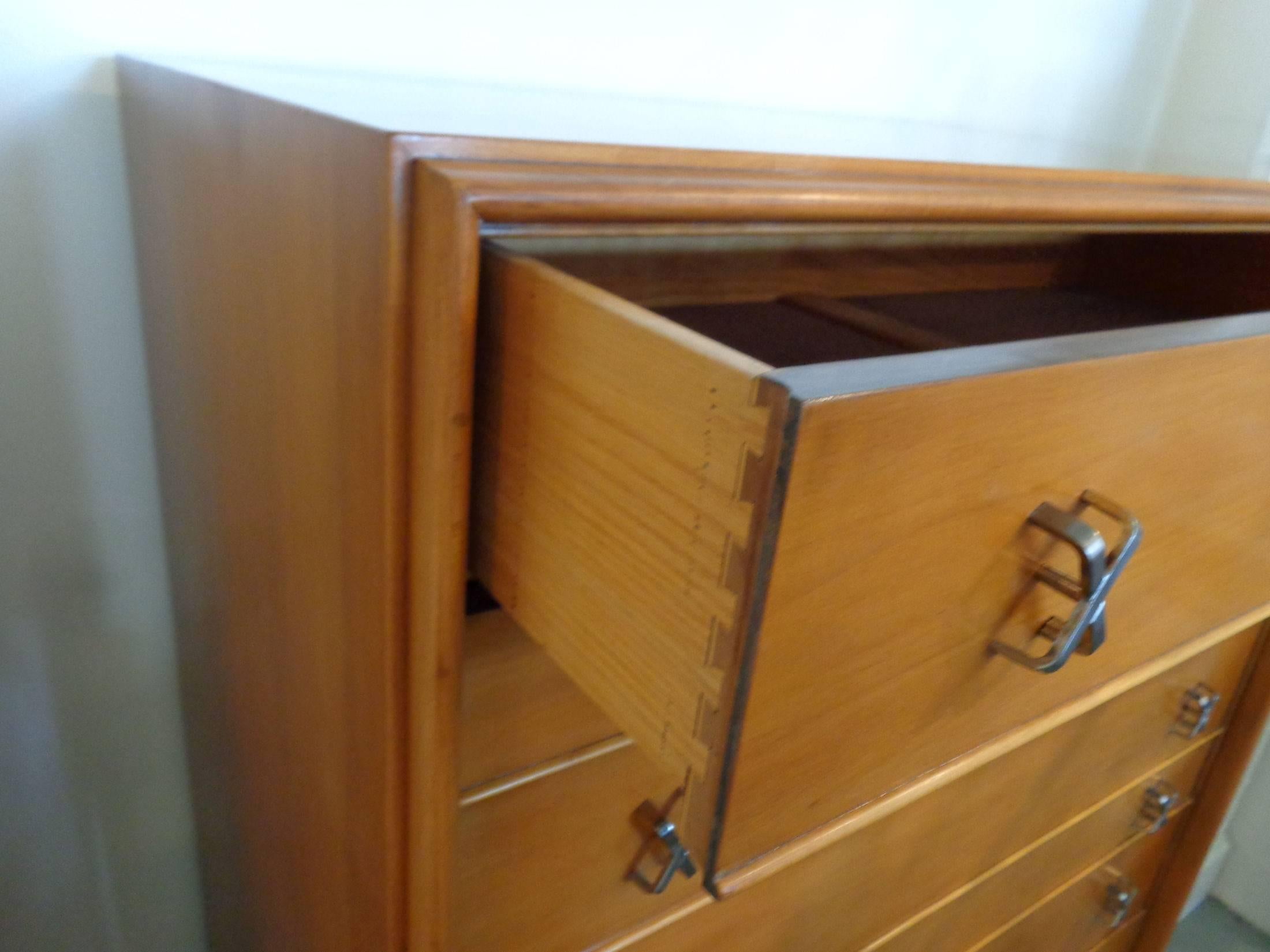 Paul Frankl Tall Chest  In Good Condition For Sale In West Palm Beach, FL