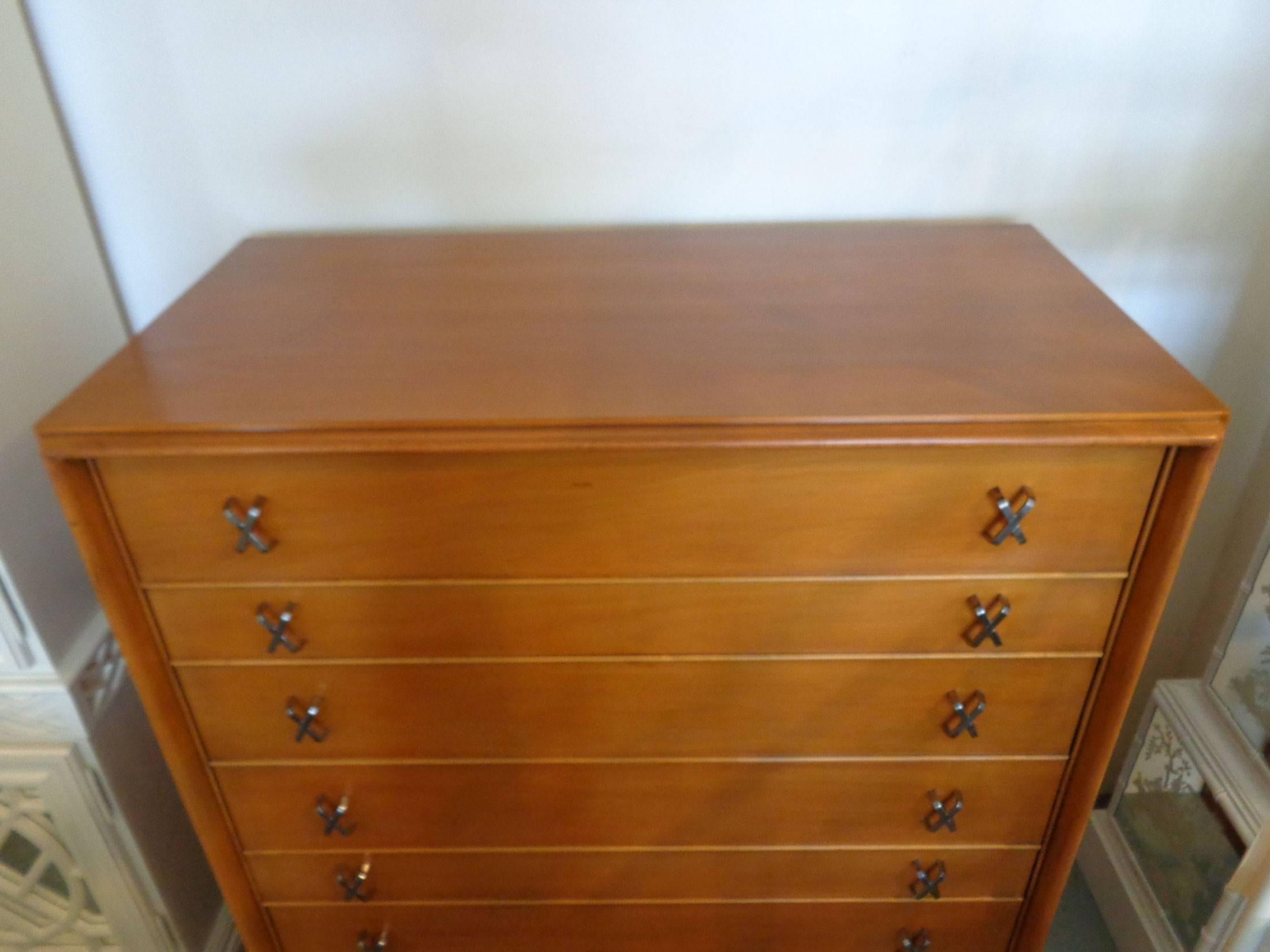 20th Century Paul Frankl Tall Chest  For Sale