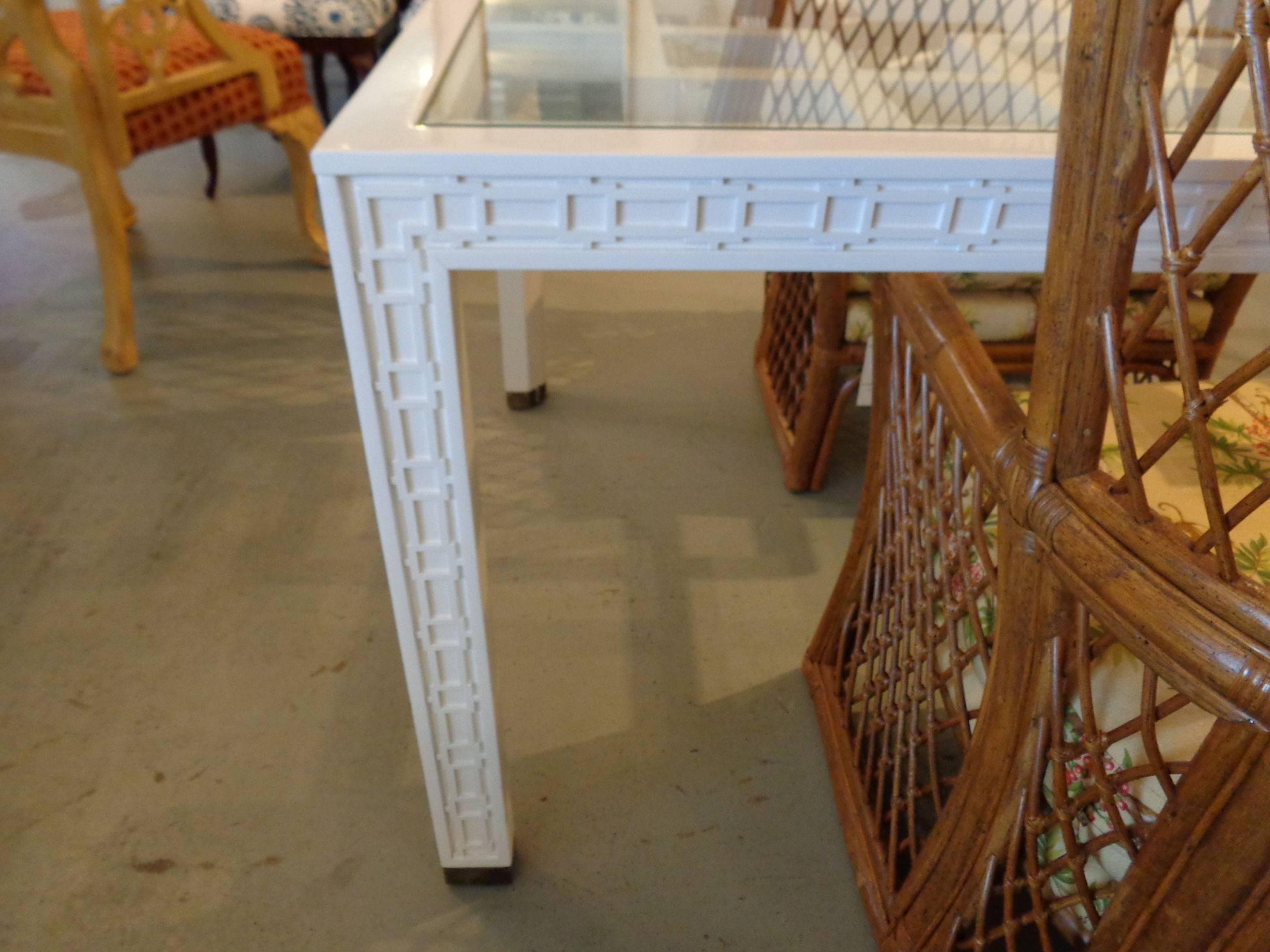 Fretwork Dining Table For Sale 1