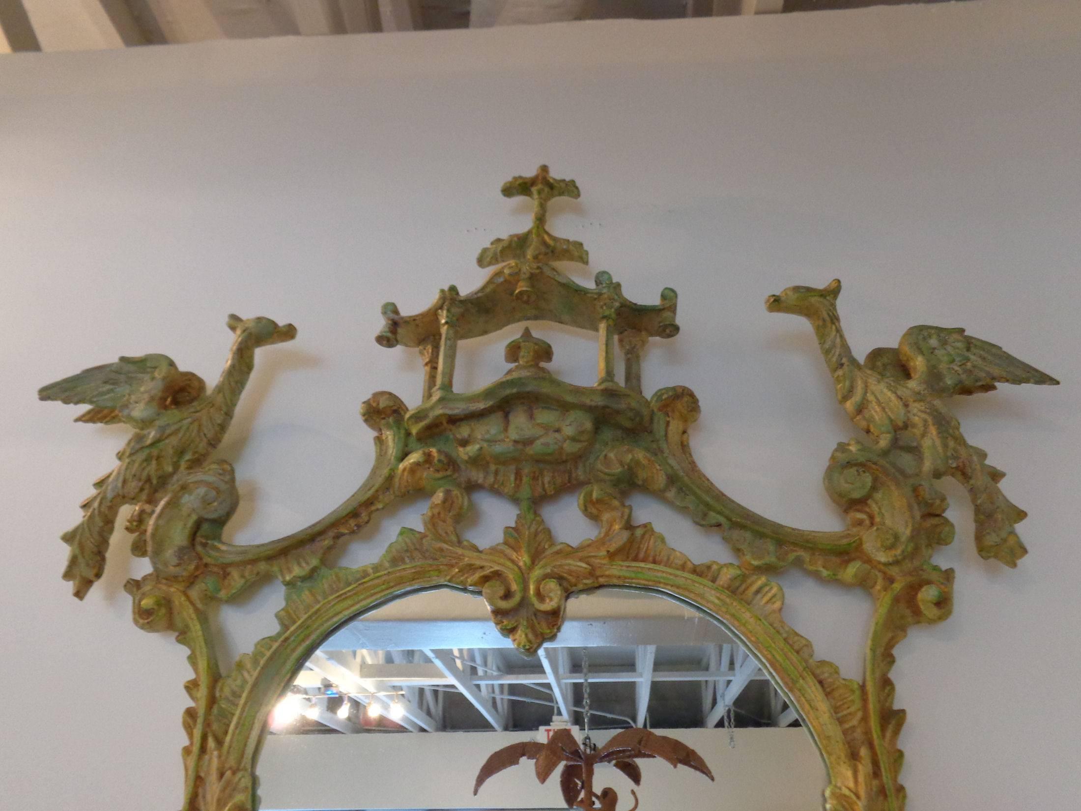 Chippendale Style Mirror In Good Condition In West Palm Beach, FL