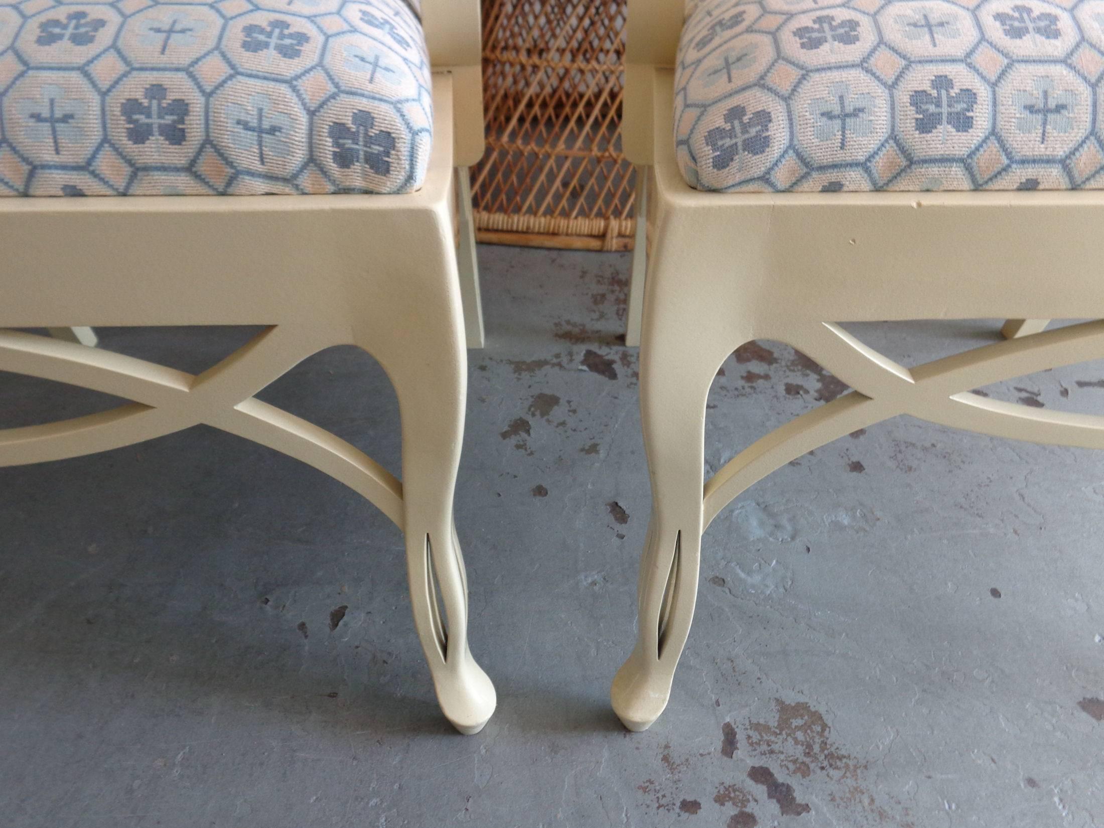 American Pair of Francis Elkins Style Loop Chairs