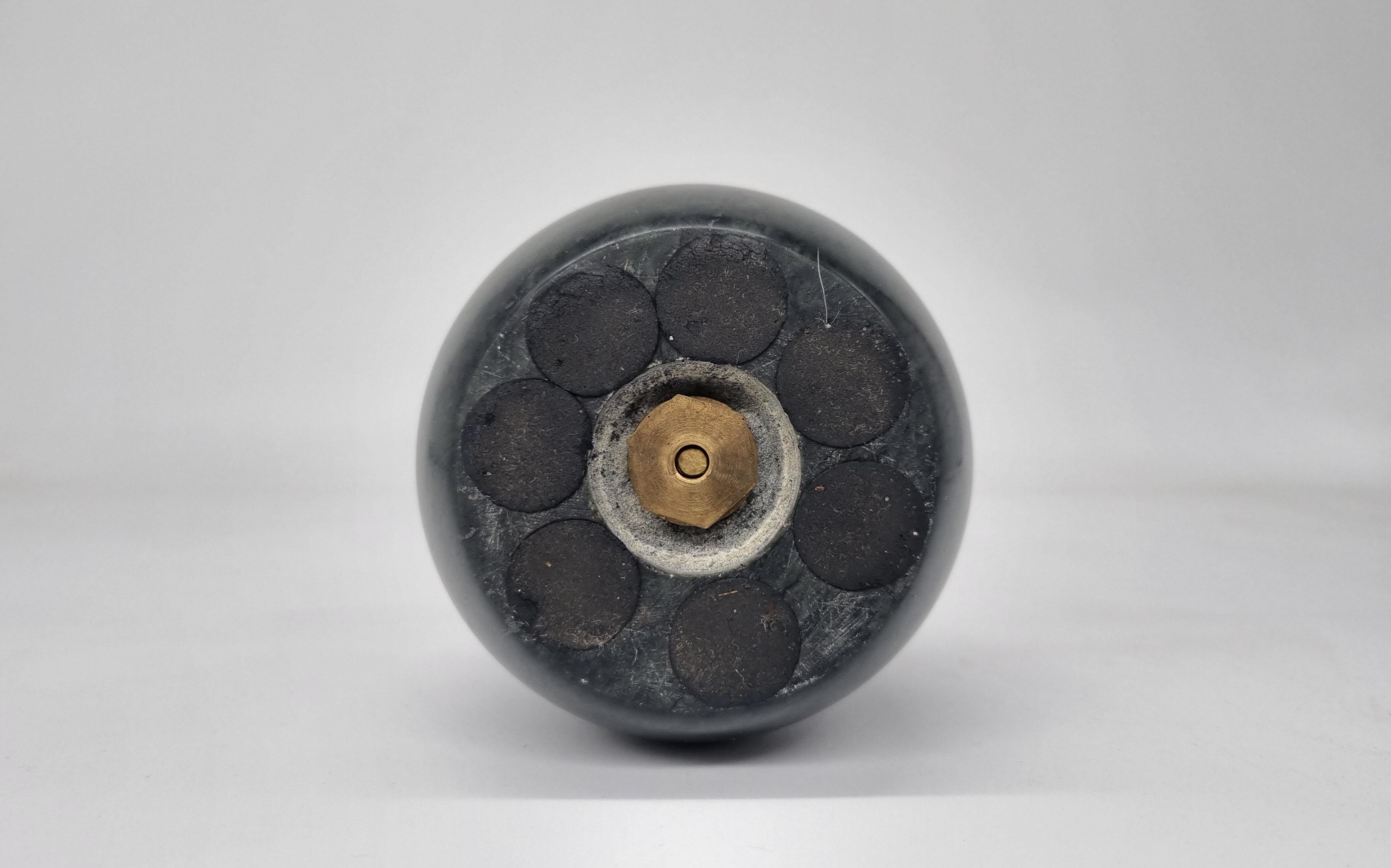 Other Luigi Caccia Dominioni Marble and brass doorstop produced by Azucena in the 50s For Sale