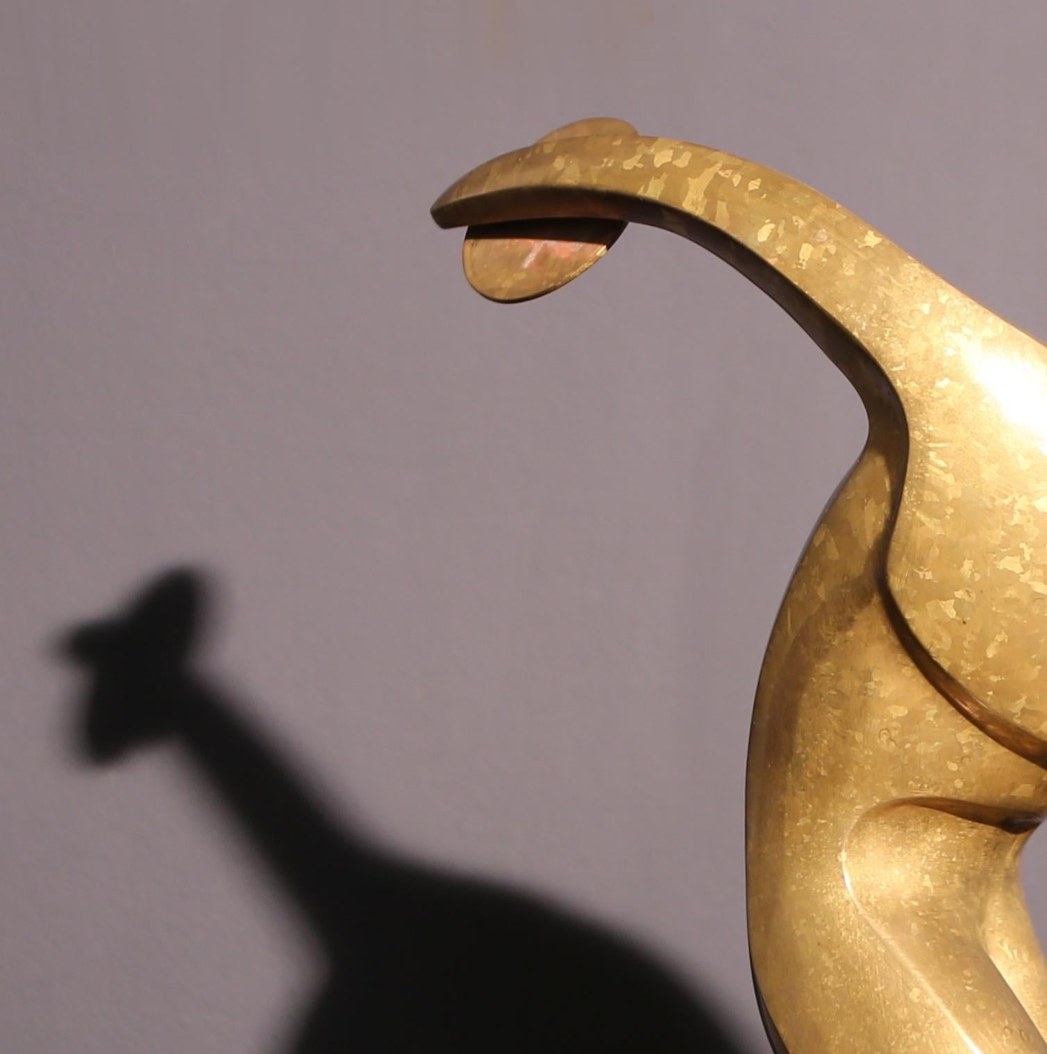 Mid-Century moderno Maxime delo Brass sculpture