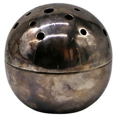 Modernist "Mars" vase in silver by Gio Ponti for Christofle, 1950s